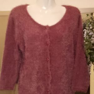 New York & Company Dusty Rose Cardigan Sweater